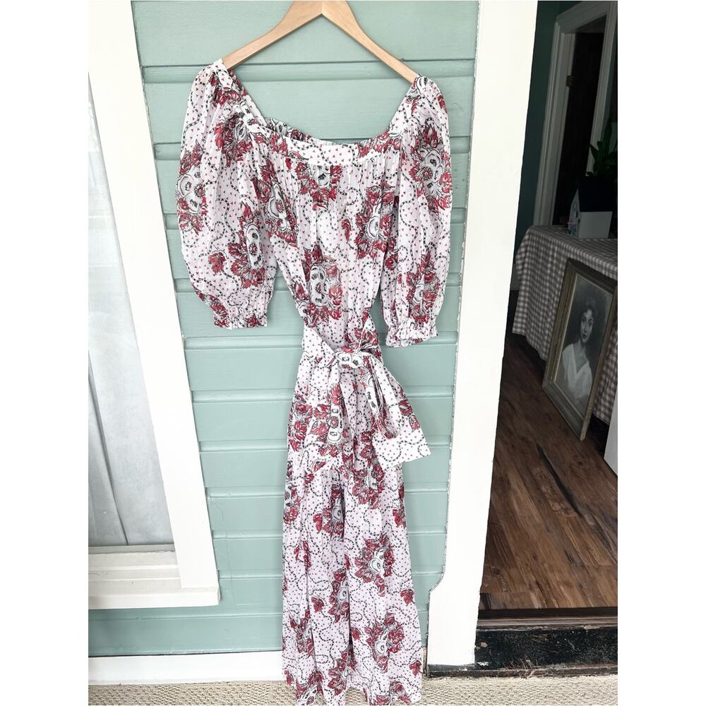 The Vampire’s Wife NWT the guardian wild meadow rose cotton dress summer size 6 - Picture 3 of 11